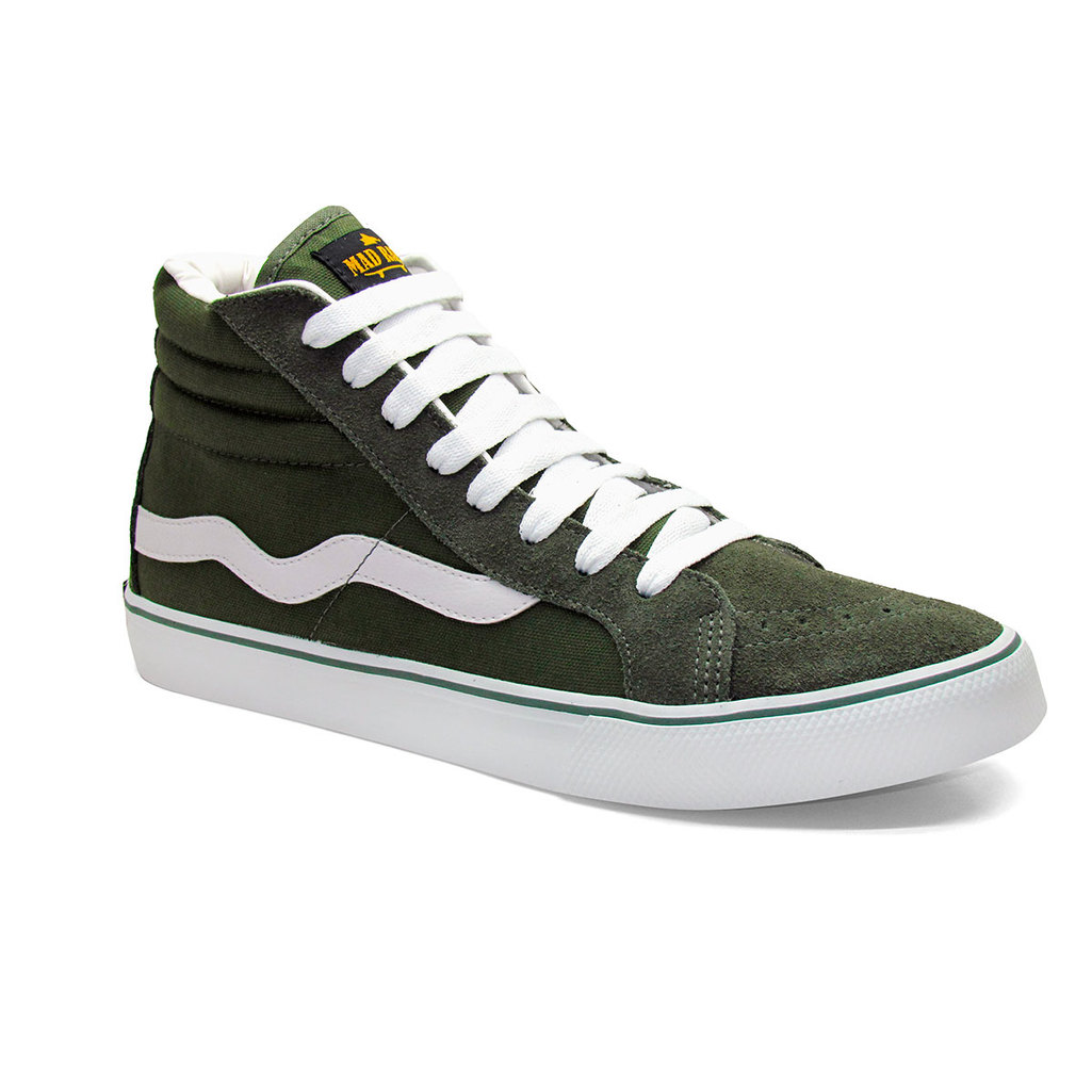 Tênis Mad Rats Hi Top Verde Militar