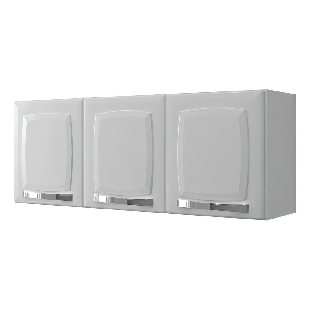 Aéreo Cozinha Branco/Rose – Itatiaia 3 Portas em Aço em Oferta na Shopee