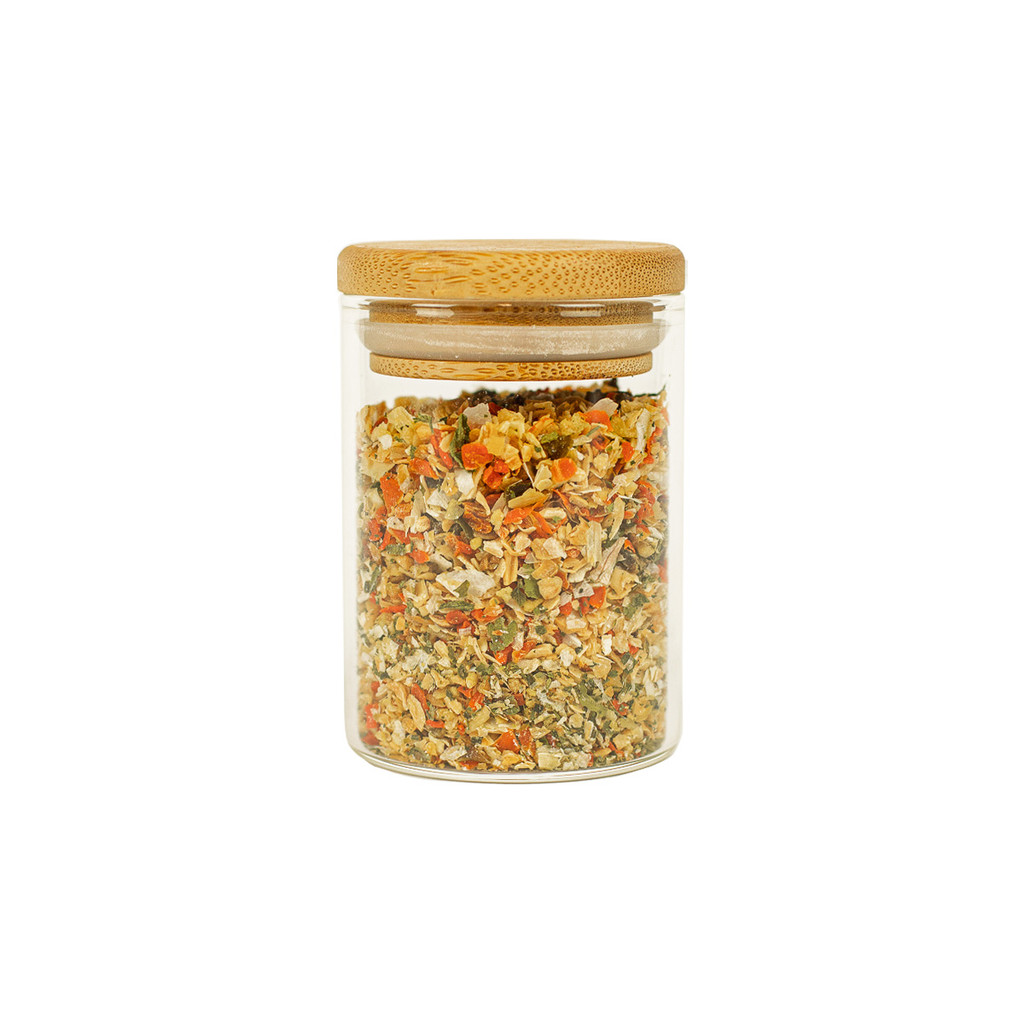 Pote de Mantimentos de 110ml com Tampa de Bambu - Oikos Natural