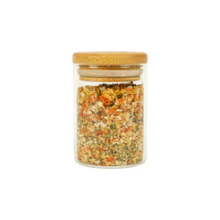Pote de Mantimentos de 110ml com Tampa de Bambu - Oikos Natural