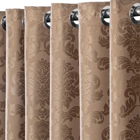 Cortina Jacquard 2,00m x 1,35m Sala E Quarto Cozinha Semi Blackout
