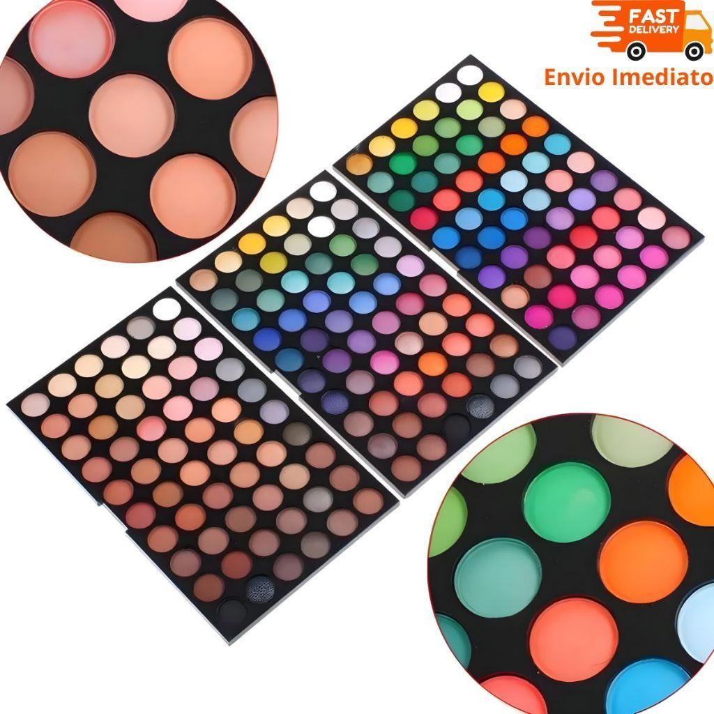 Paleta De Sombras 180 Cores Profissional Maquiagem Magic Make