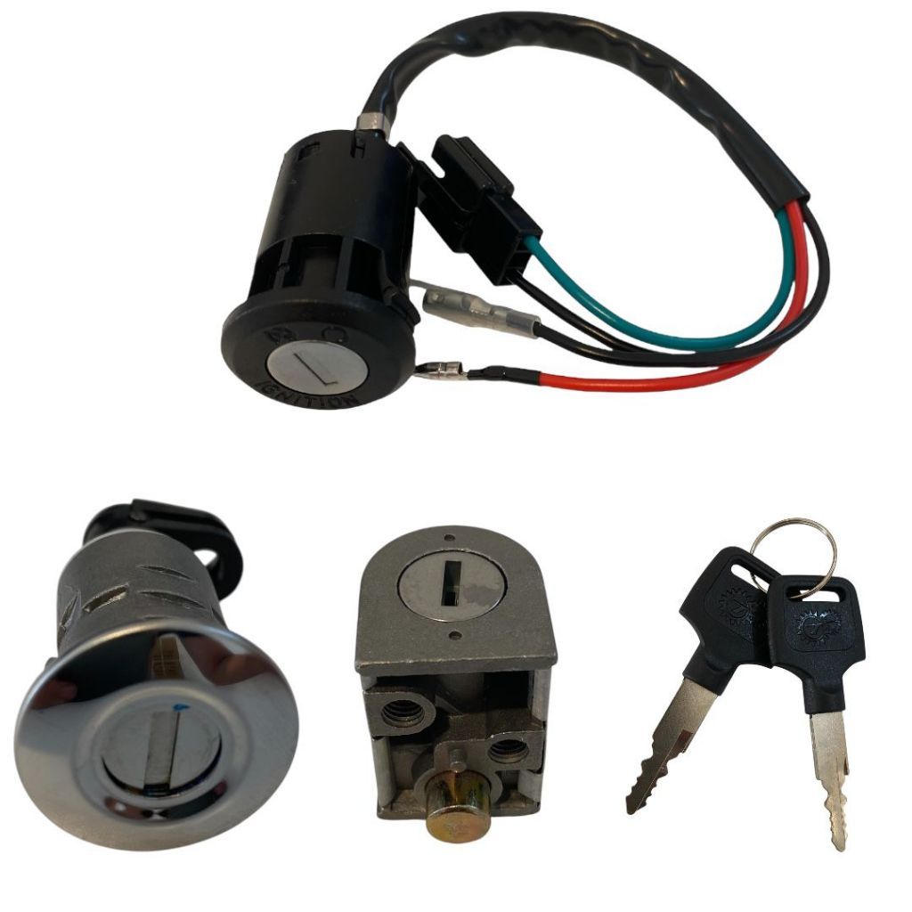 KIT TRAVAS POP 100 2007 A 2015 TRAVA GUIDÃO IGNIÇÃO E TRAVA BANCO