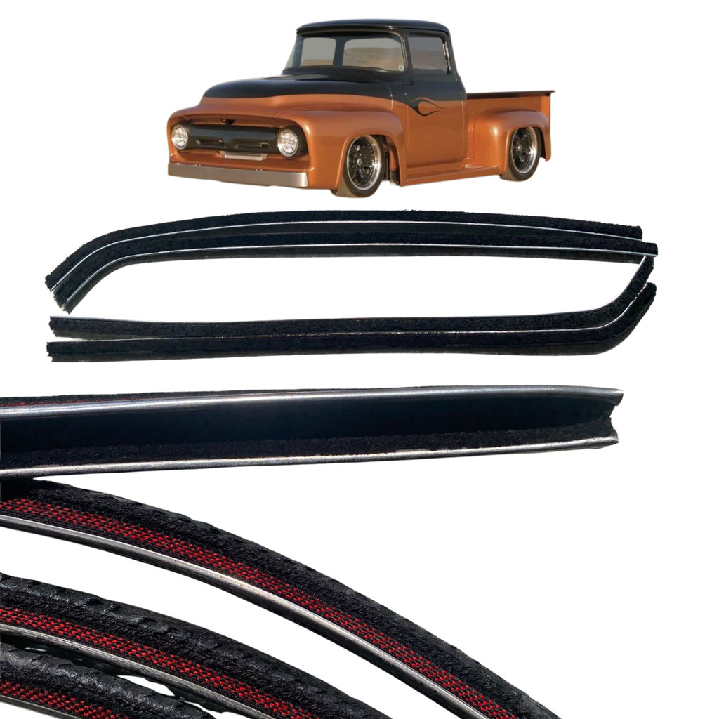 Canaletas Pestanas Ford F100 F350 53 A 71 Quebra Vento Luxo