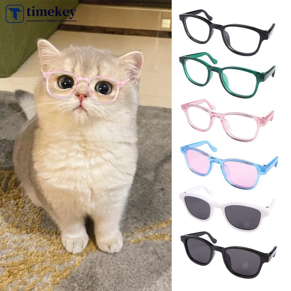 TIMEKEY Óculos De Sol Para Animais De Estimação , 1 Peça , Acessórios Cães E Gatos , Lentes Legais Engraçadas Gatinhos ,
