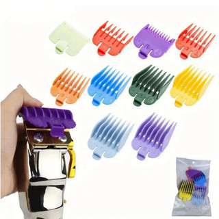 Kit Com 10 ou 3 Peças Pente De Reposição Colorido Para Cortar Cabelo, Guias de 1.5 a 22mm…