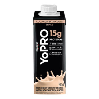 YoPRO Bebida Láctea UHT Coco com Batata-Doce 15g de proteínas 250ml em Oferta na Shopee