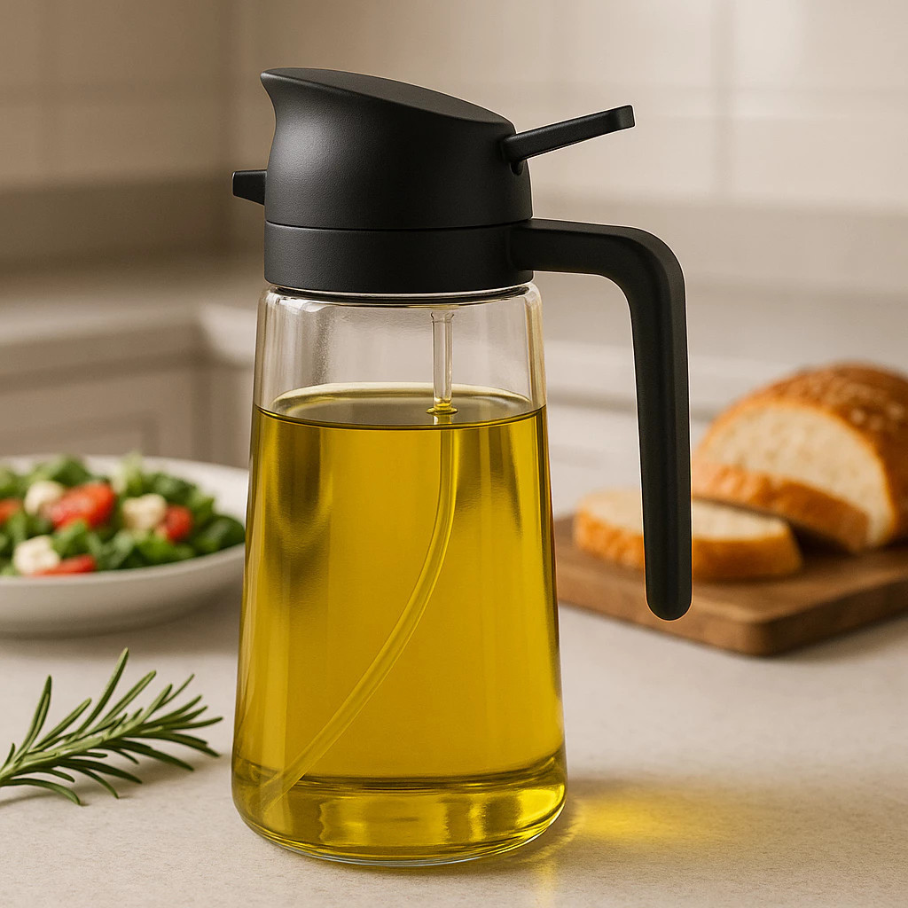 Borrifador Para Azeite e Vinagre Vidro Dosador Spray Cozinha Gourmet 470 ml Achadinhos