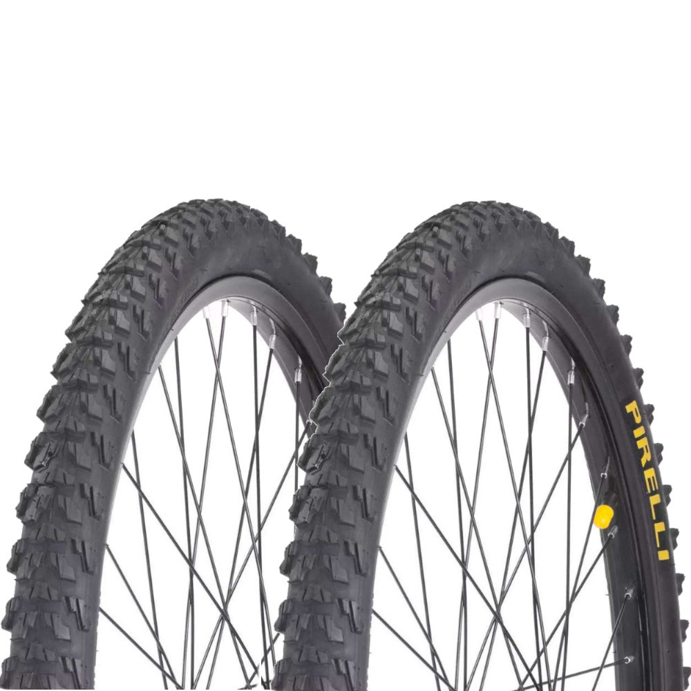 Par 2 Pneu Bicicleta Bike Aro 24x1.95 Cravo Original Pirelli Rally Cross
