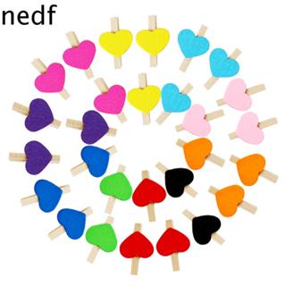 NEDFS Clipes Amorosos Artesanato Decoração De Festa Papéis 50 Pçs/Lote Clipe De Foto Em Forma De Coração em Oferta na Shopee