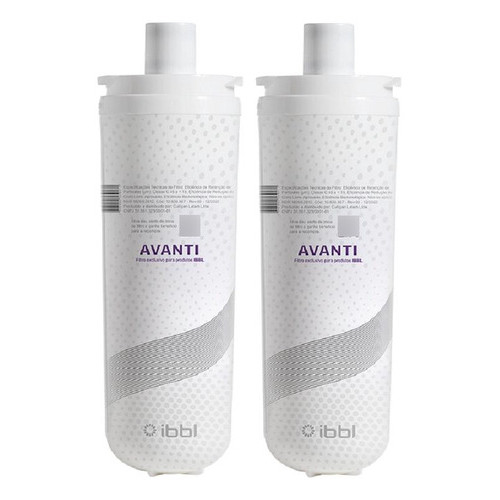 Kit 2 Refil Vela Purificador Avanti Mio Viváx Ibbl Original Branco