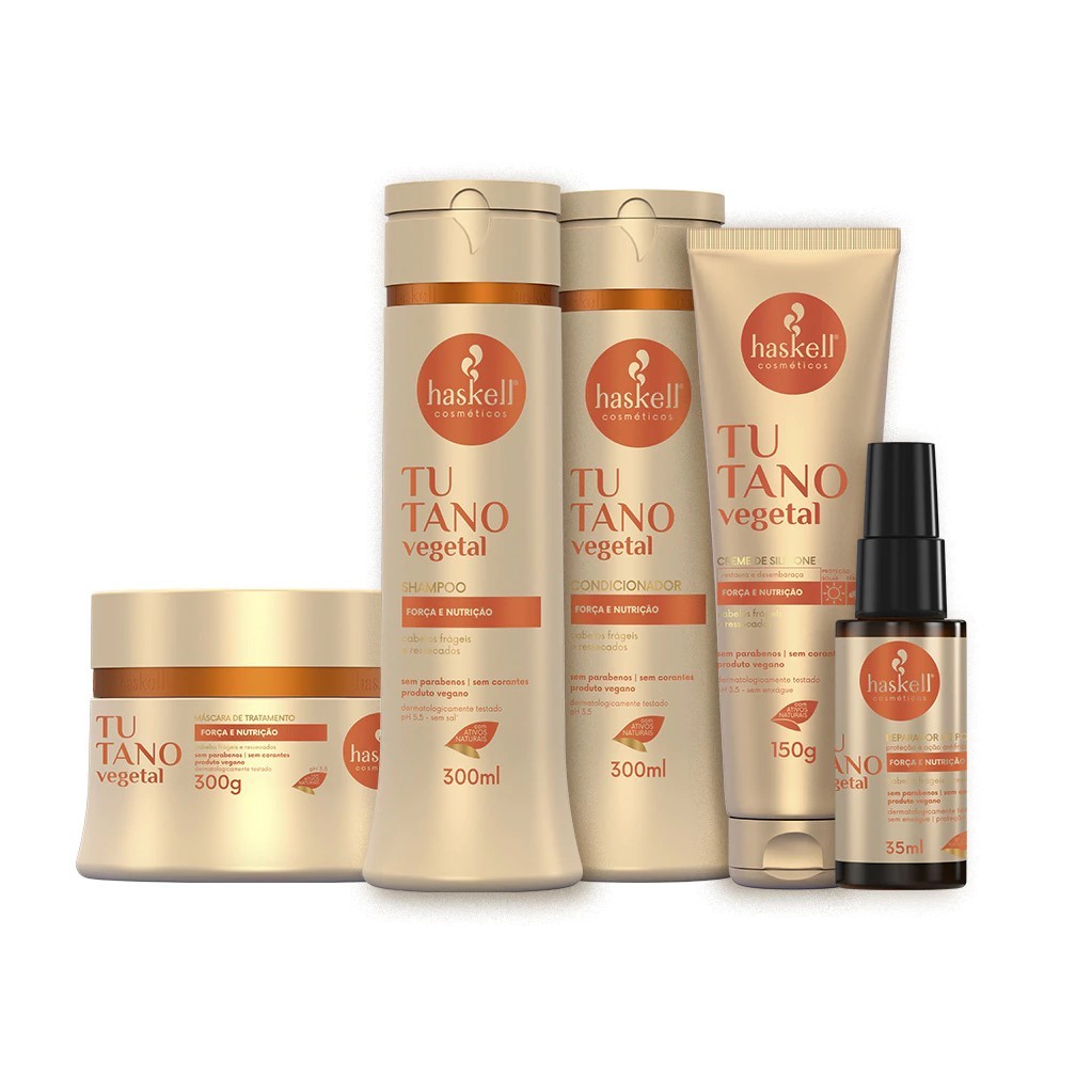 Kit Tutano Vegetal 300gr Haskell (5 itens) | Força e nutrição