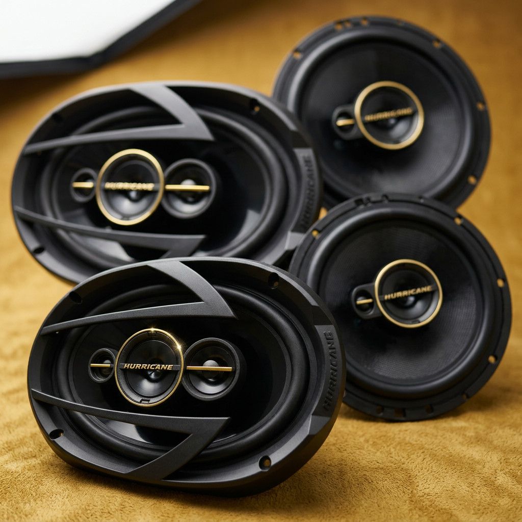 Kit Prático Aurum Triaxial 6"+ 6X9 Hurricane