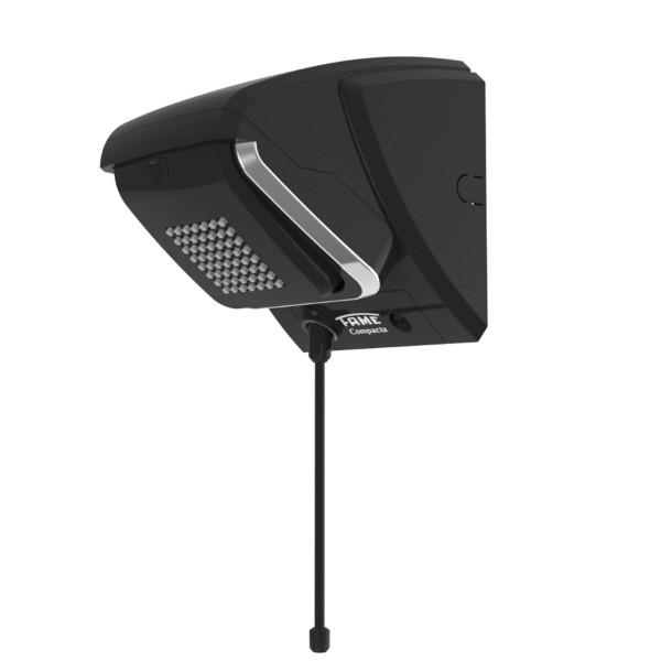 Chuveiro Ducha Elétrico Preto Quadrado Compacta Fame com Haste em Oferta na Shopee