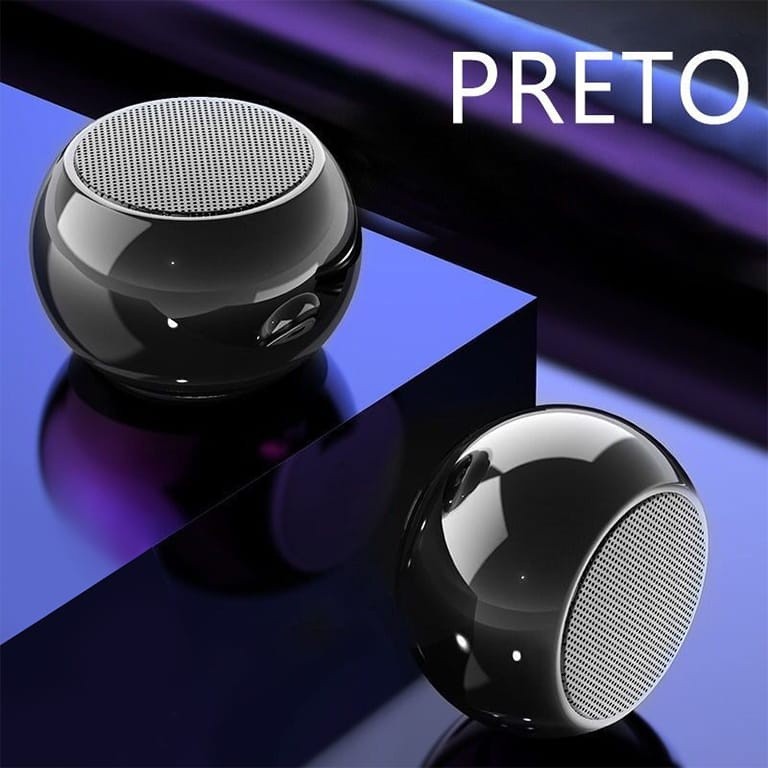 Mini Caixa de Som Mini speaker Bluetooth Metal amplificada minifalante 3w