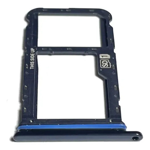 Bandeja Gaveta Chip Slot Sim Card Compatível Com Moto G60s Azul
