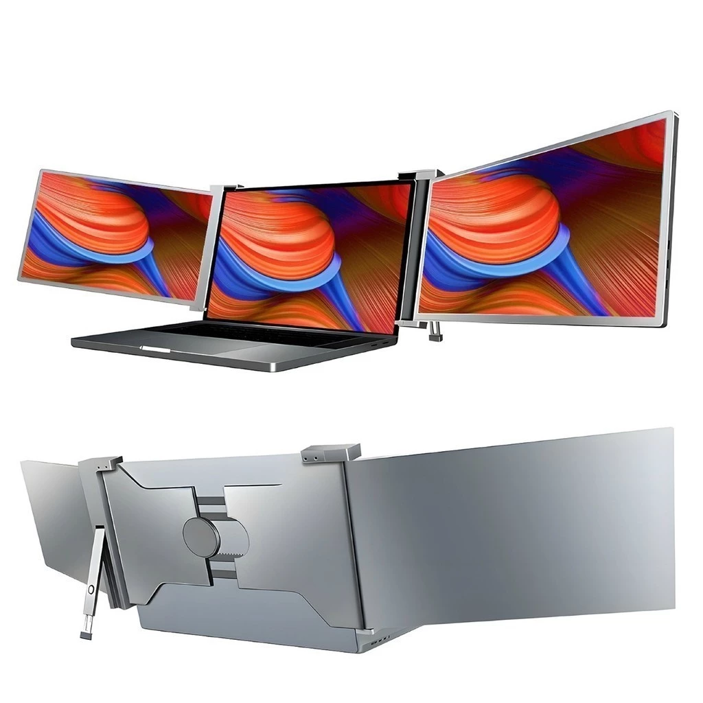 Monitor Portátil Duplo 14 Polegadas para Notebook Extensor de Tela IPS Full HD HDMI Type C