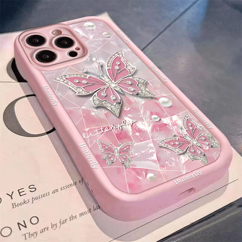 Capinha Capa Para Redmi A2 A3 A5 8 10C 12 13 15 POCO M3 X4 PRO Xiaomi 11 lite Silicone À Prova de Choque Borboleta