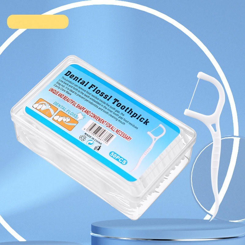 KIT 50/100/150 Unidades Fio Dental Em Forma De Arco Ultra Fina Para Limpeza