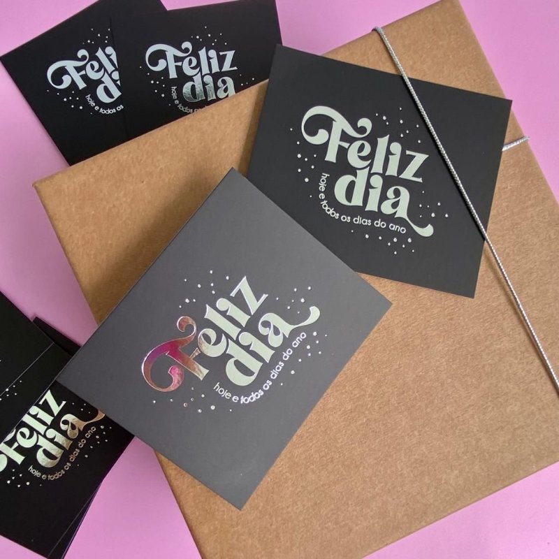 Postal Hot Stamping "Feliz Dia"