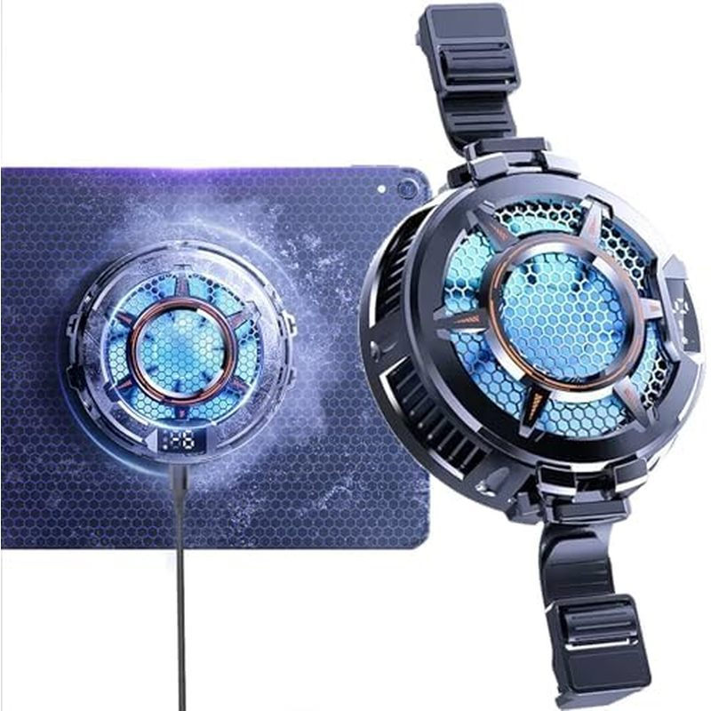 Resfriador de Tablet para iPad Surface Pro, Radiador Super Potente de 30W, Ventilador Magnético para Celular com 3 Modos