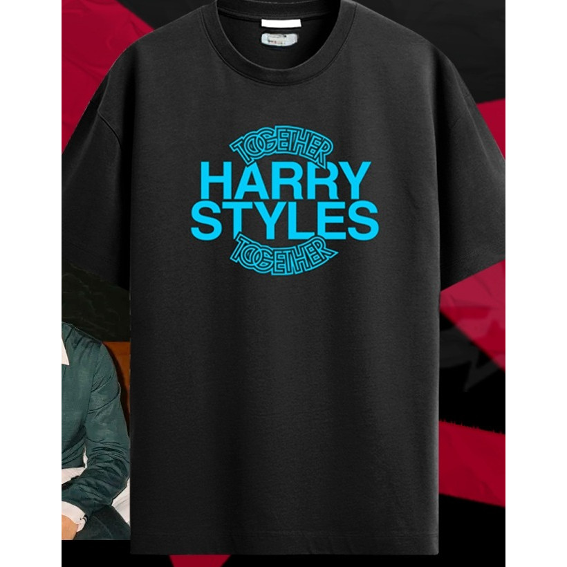 Camiseta Unissex - Harry Styles - TOGETHER TOGETHER - Kiss All The Time Camisa 100% Algodão