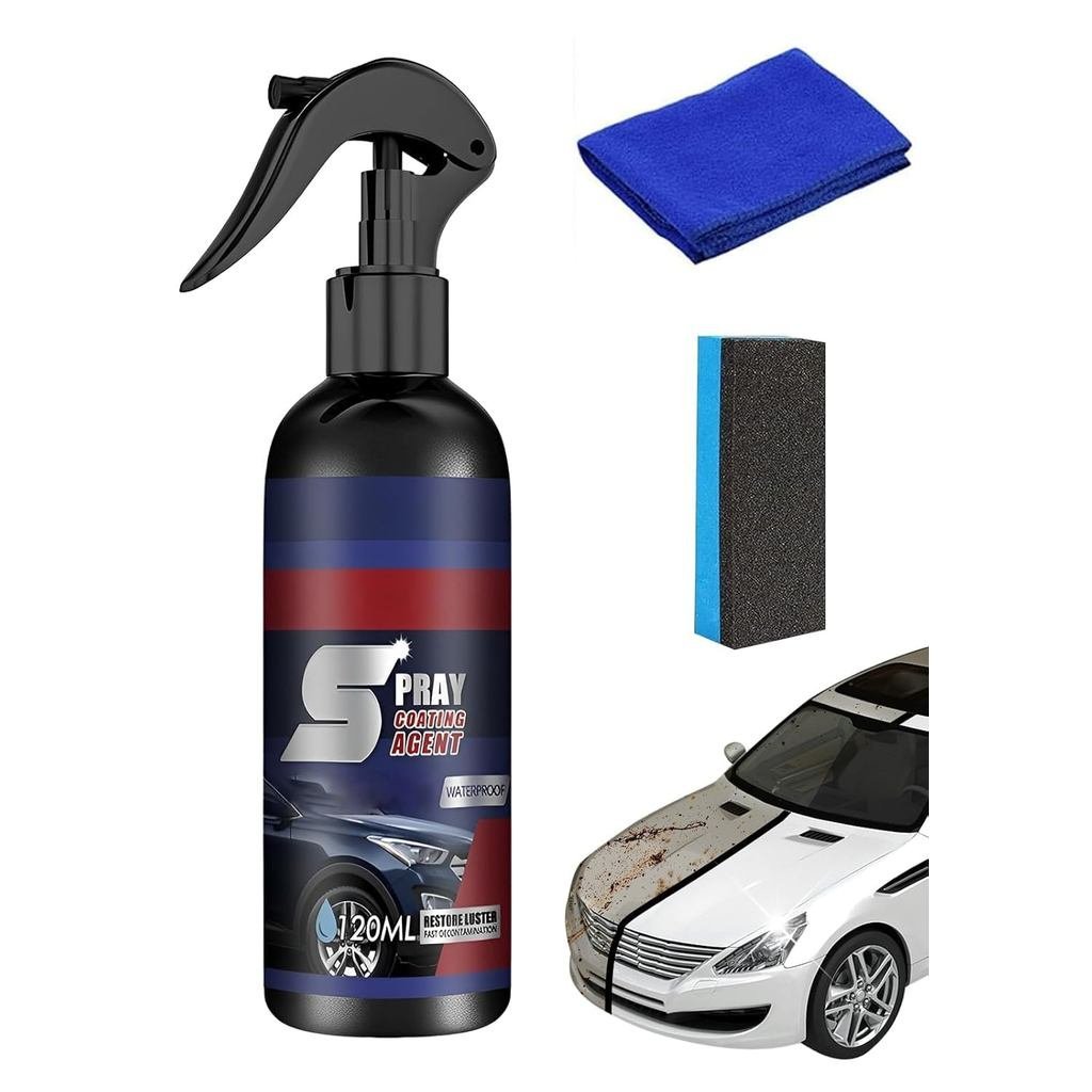 Multi-Functional Car Spray,Coating Agent Spray - 2025 Upgraded Multi-Functional Coating Renewal Agen,Cars Fast-Acting Co