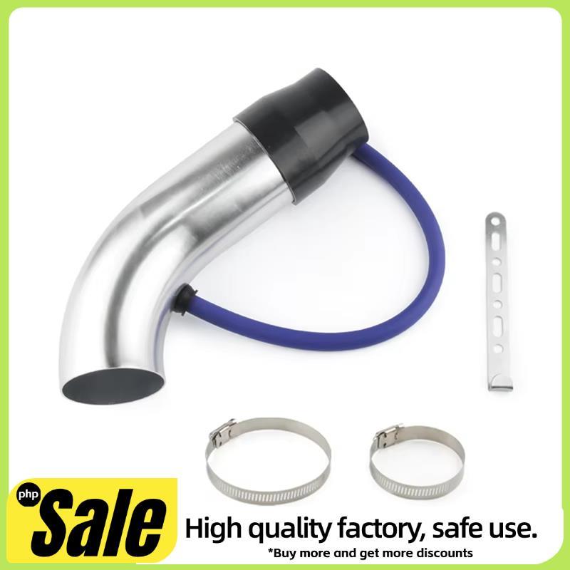 Liga De Alumínio De 3 " 75mm Tubo De Indução Turbo Kit De Guia De Entrada De Prata Sistema Ar Frio Para Carro