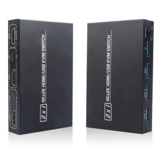 Chaveador Switch Kvm 2 Portas Compatível com HDMI Mause Teclado E Monitor
