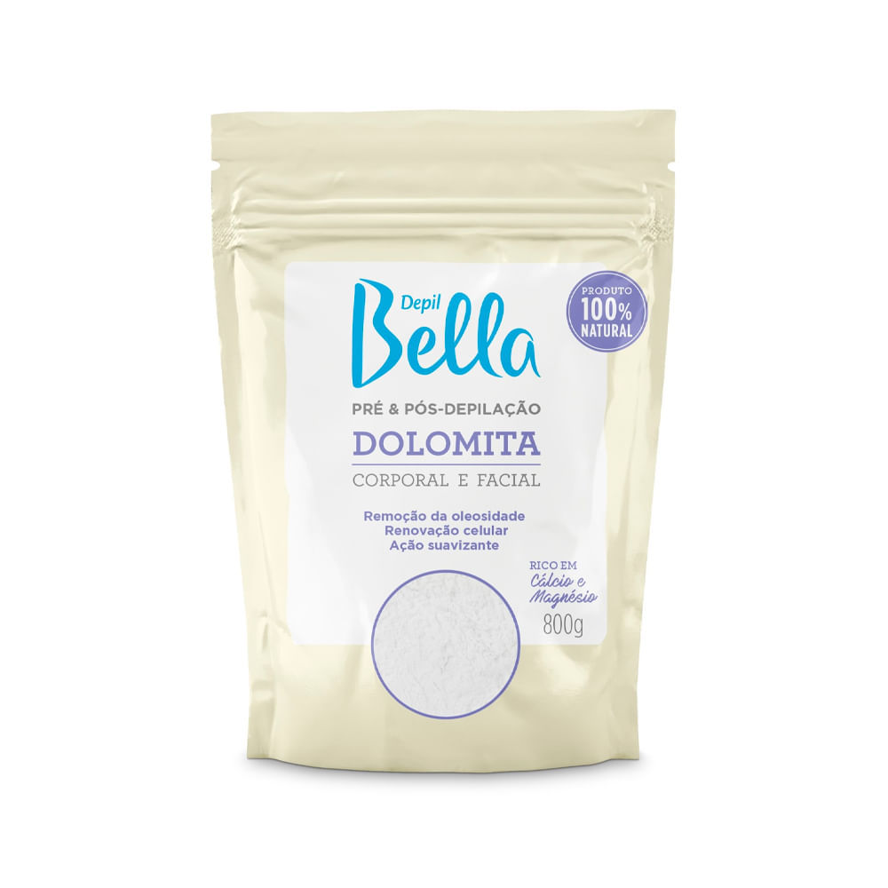 Pó Pré E Pós Depilação Depil Bella Dolomita 800g em Oferta na Shopee