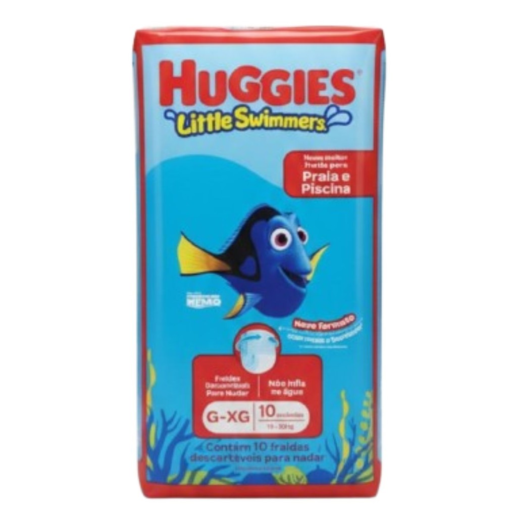 Huggies Little Swimmers Fralda Piscina e Praia G XG 10 Und