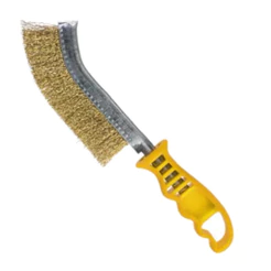 Escova de Aço com Cabo Plástico para Limpeza – Titanium Platina