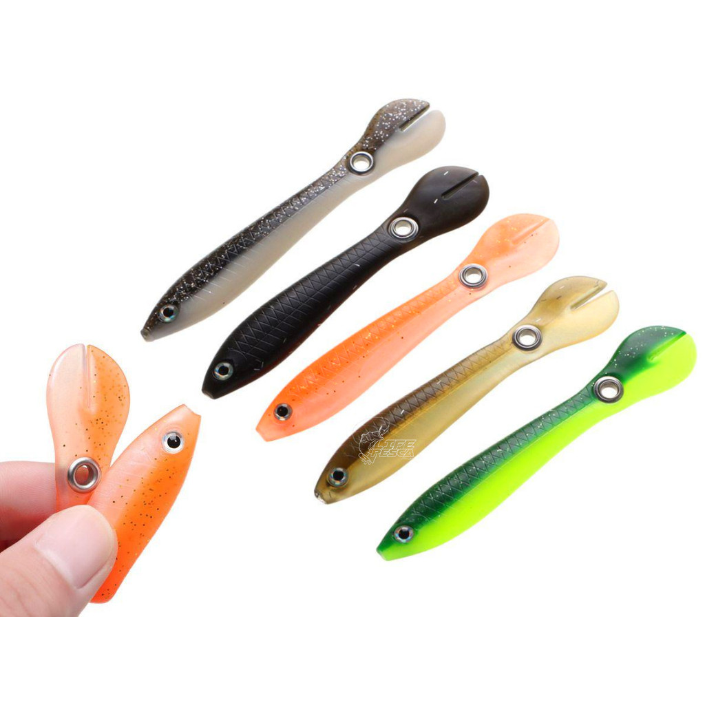Kit 5 Iscas Artificiais Cmik Soft (7cm 2gr) Estilo Guppy