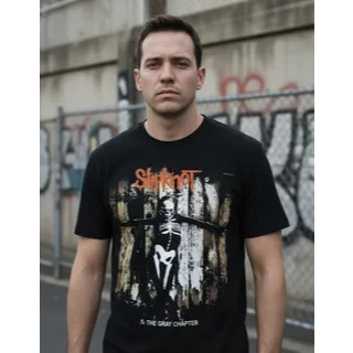 [Camiseta Premium em Algodão Puro]TT Camiseta Slipknot Blusa Adulta unissex banda de rock  5 The Gray Chapter