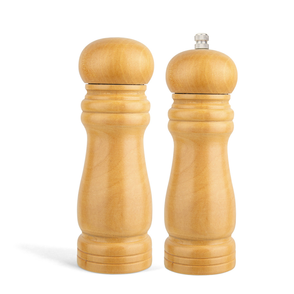 Imagem kit Moedor Sal E Pimenta De Bambu Conjunto Com 2 Peças Triturador De Cerâmica