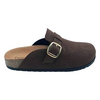 Clog Beira Rio Mule Feminino Original Em Camurça Com Fivela  Original