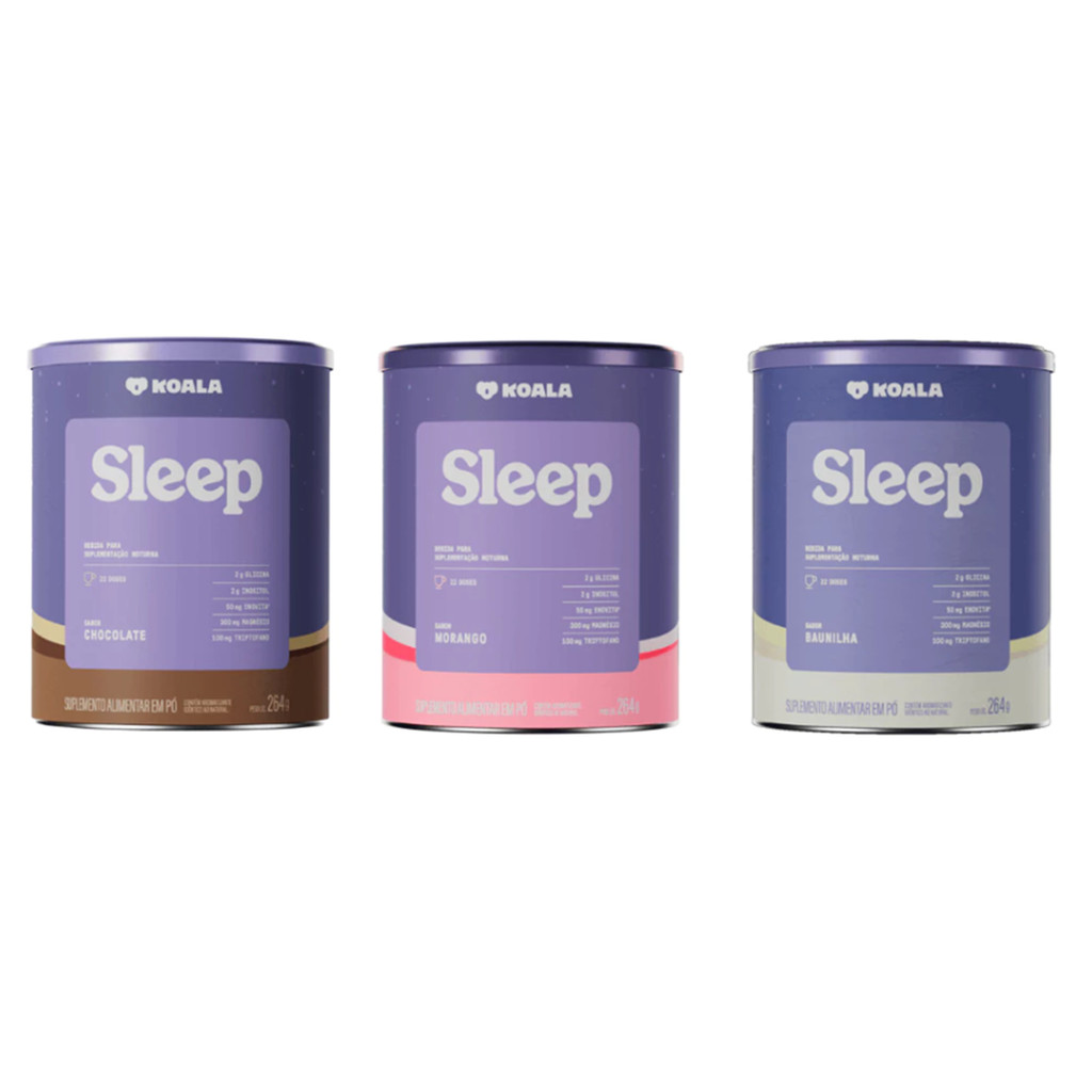 Koala Sleep Caffeine Army Sabores 264g - Glicina Inositol Magnésio em Oferta na Shopee