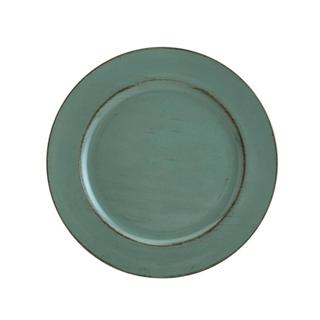 Sousplat Patinado Lyor Opala Verde de Plástico 33cm em Oferta na Shopee