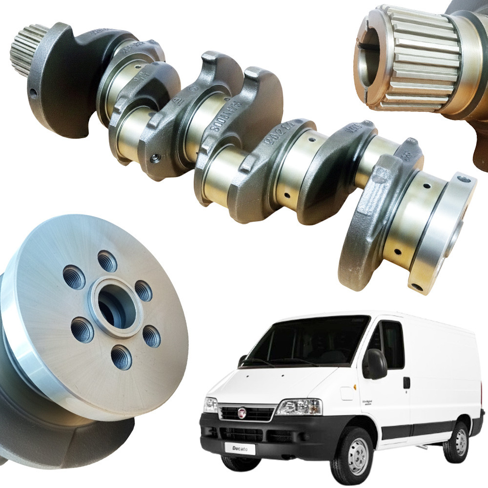 Virabrequim Fiat Ducato Multi TDI Combinato 2.8 Diesel 1997 1998 1999 2000 2001 2002 2003 Até 2009