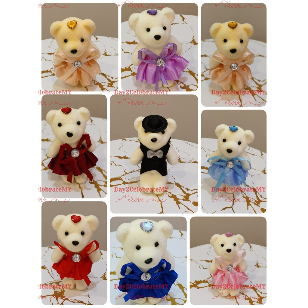 10pcs Form Bear / Small Teddy Bear / Doll Flower Bouquet / Couple Bear Wedding Bear Cute Bear Bouquet 0Florist