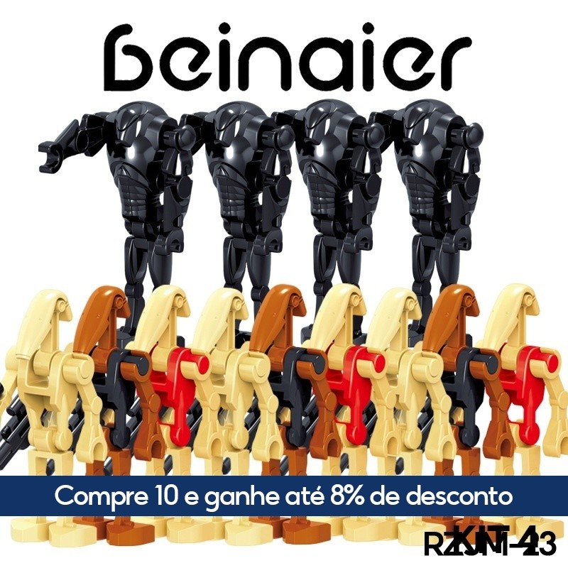 Mini bonecos, brinquedos de blocos de construção compatíveis com bonecos Lego (RZJM-23)