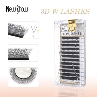 New Show Cílios W Original com Selo Fio W/ 3 D W LASHES 0.07D/Extensão de Cilios Alongame…