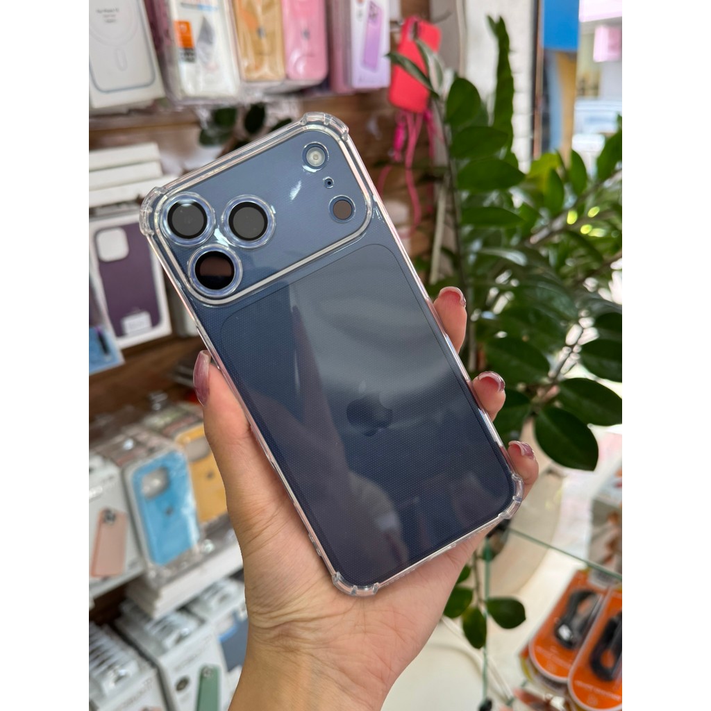 17 / 18 Pro Max - Capinha Case Anti Impacto Transparente (Câmera Fechada) E Película 3D ou Hidrogel — imagem 2 de 2