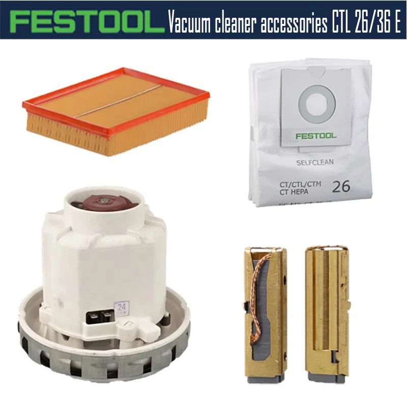 Festool Aspirador De Pó Acessório original ctl 26/36 E Escova De Carbono Interruptor Do motor Braçadeira Mangueira ferry