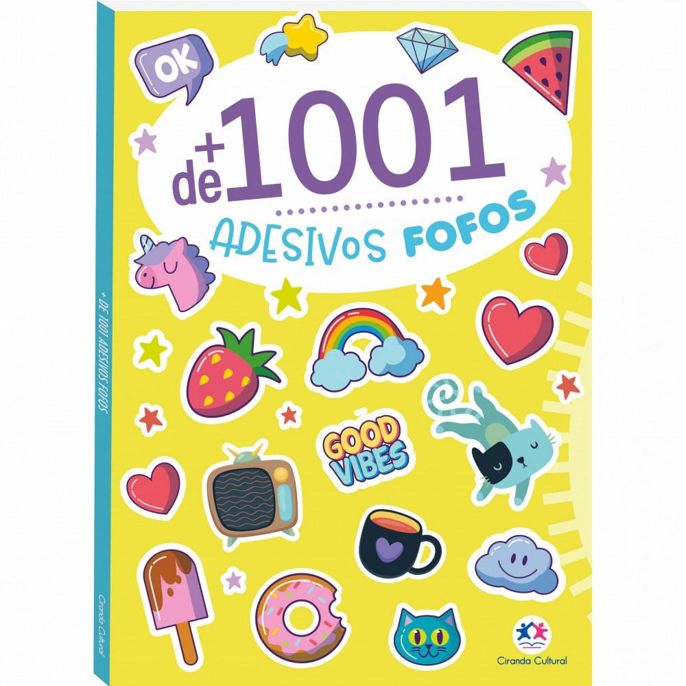 Livro + de 1001 Adesivos Fofos Vol. 1