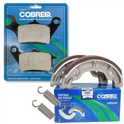 Kit Pastilha + Lona de Freio Elite 125 2025-2026 Cobreq