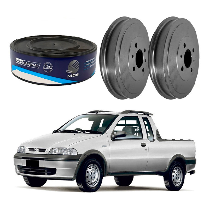 Tambor Freio Traseiro Fiat Strada 1.3 2001 A 2004 em Oferta na Shopee