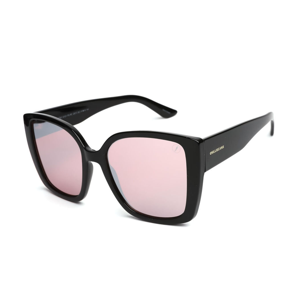 Óculos de Sol Feminino Chilli Beans Clássico Quadrado Preto em Oferta na Shopee