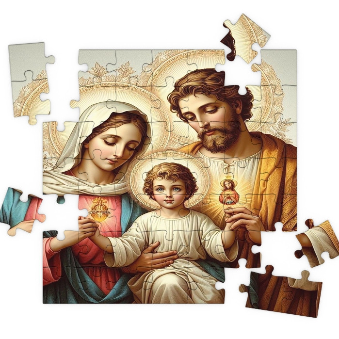 Quebra Cabeça MDF A Sagrada Familia 100 Peças Puzzle