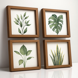 Quadros pra banheiro Botanicos Aquarela Folhas Tropicais Verde Decoração para Banheiro, Quartos, Sala, Cabiceira Lojas em Oferta na Shopee